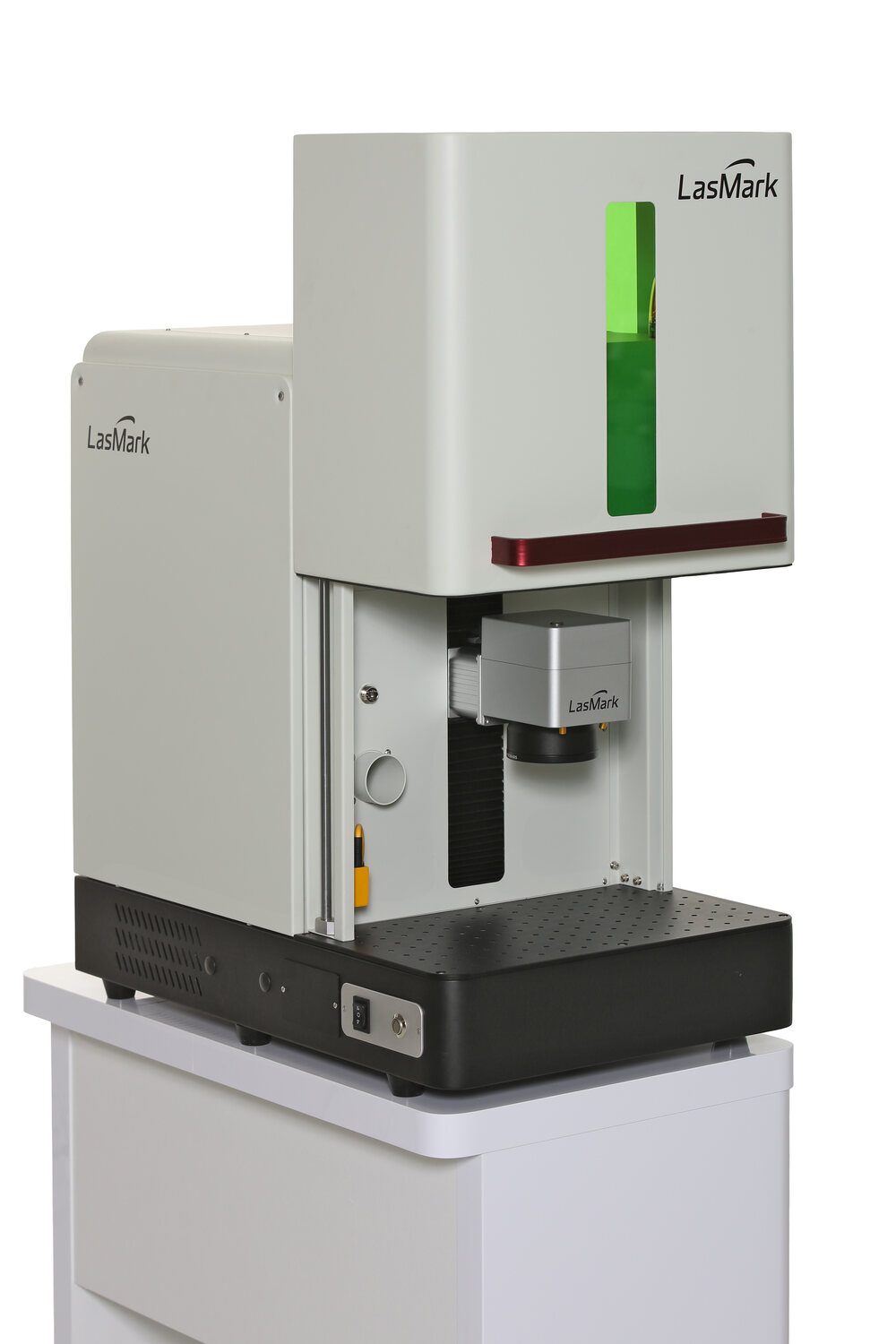 LasMark Faserlaser-Beschrifter auf Standfuß